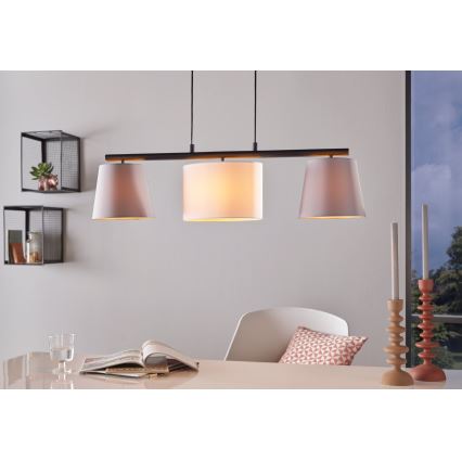 Eglo 98587 - Kattokruunu narulla ALMEIDA 3xE14/25W/230V