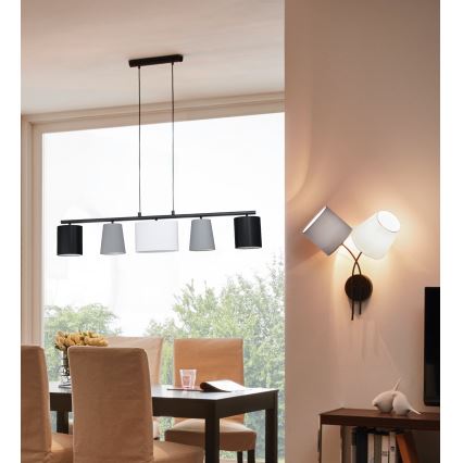 Eglo 98588 - Kattokruunu narulla ALMEIDA 5xE14/25W/230V