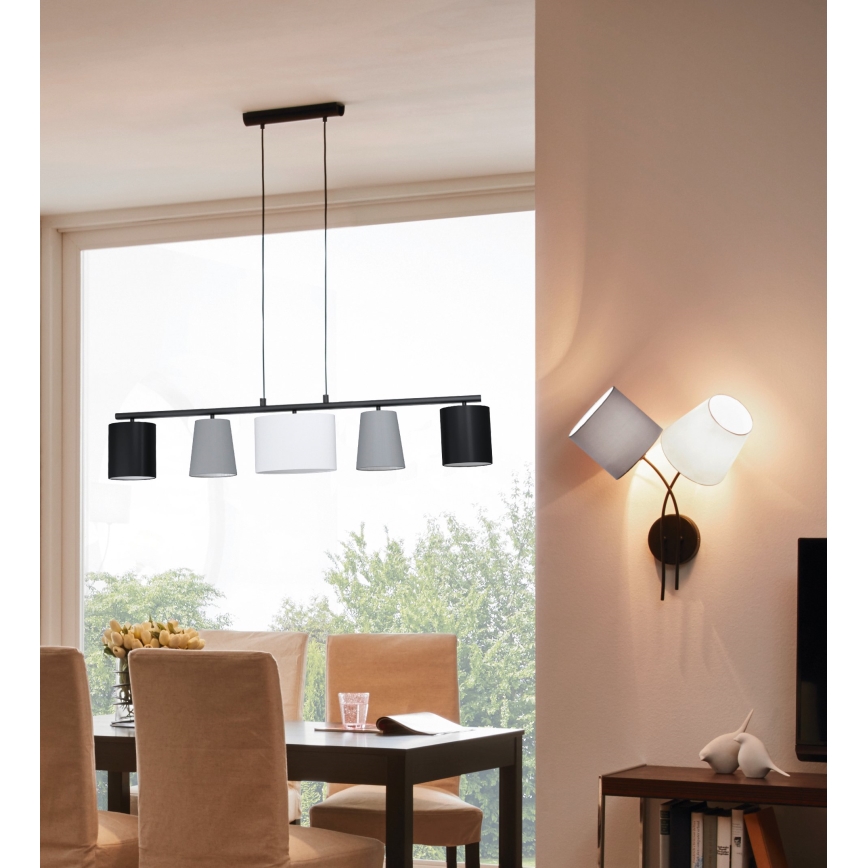 Eglo 98588 - Kattokruunu narulla ALMEIDA 5xE14/25W/230V