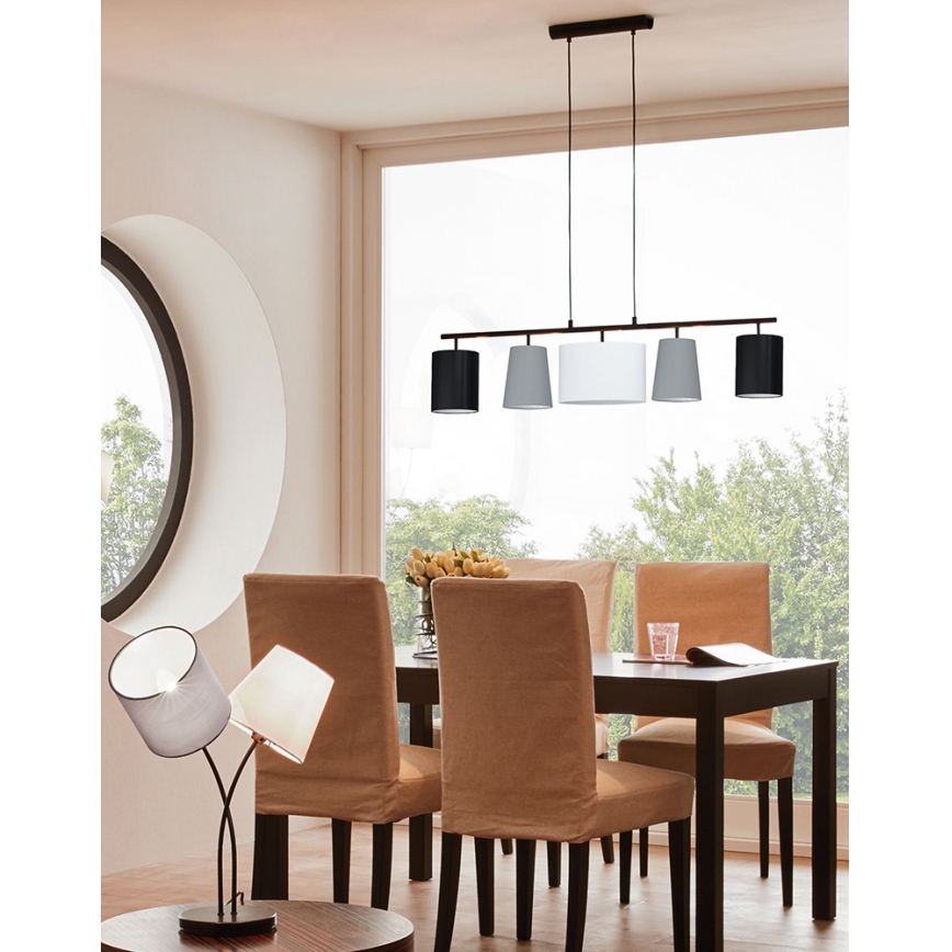 Eglo 98588 - Kattokruunu narulla ALMEIDA 5xE14/25W/230V