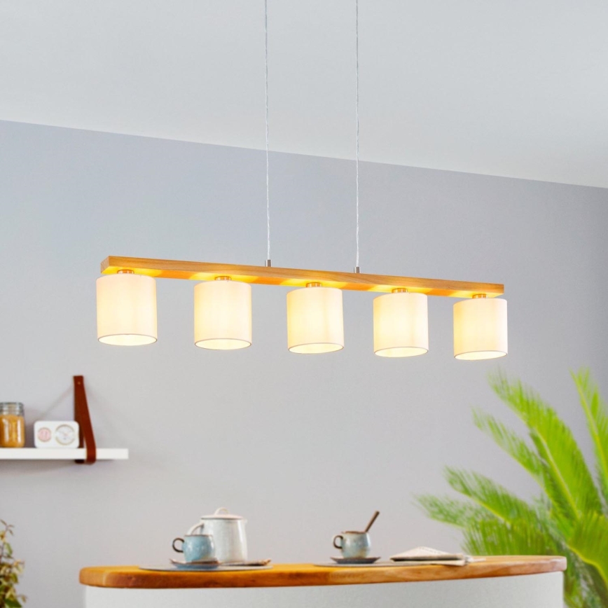 Eglo 98591 - Kattokruunu narulla CASTRALVO 5xE27/28W/230V