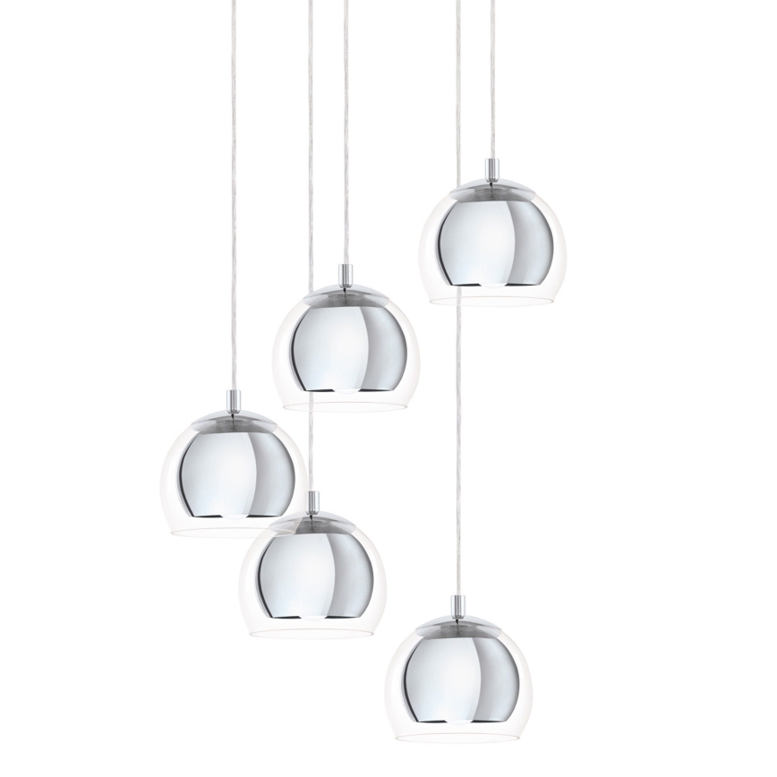 Eglo 98596 - Kattokruunu narulla ROCAMAR 5xE27/28W/230V