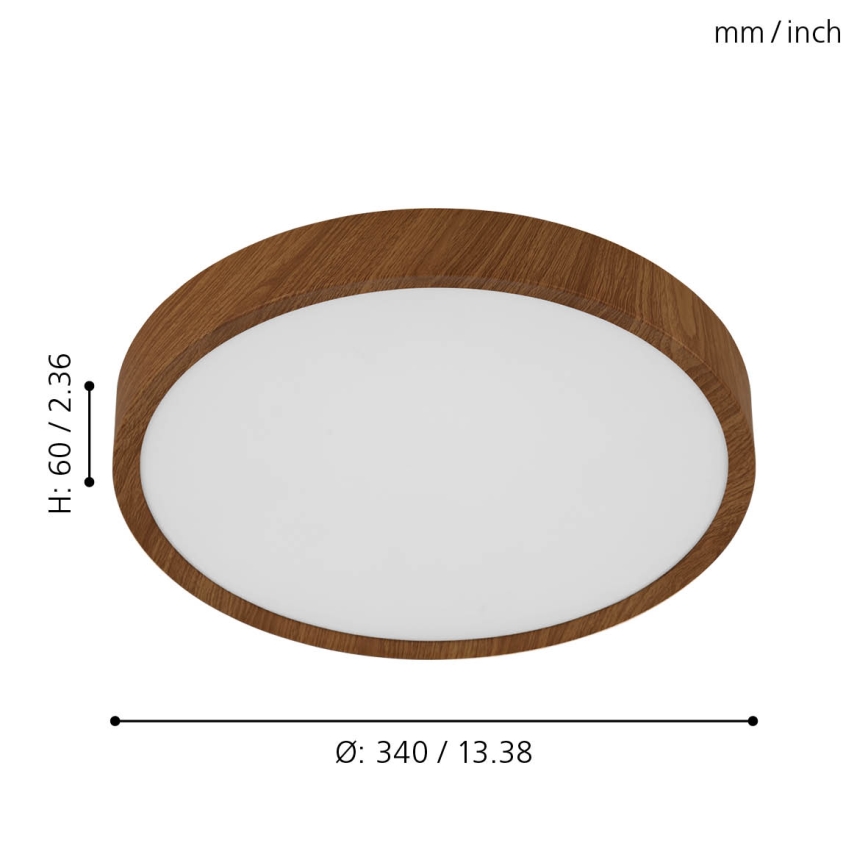 Eglo - LED-kattovalaisin LED/14,6W/230V