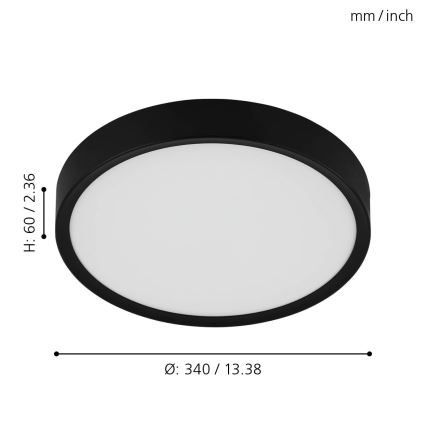Eglo 98603 - LED-kattovalaisin MUSURITA LED/16,8W/230V