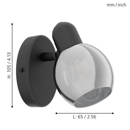 Eglo - Seinäkohdevalo 1xE14/10W/230V