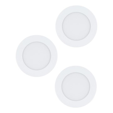 Eglo 98631 - Setti 3 kpl FUEVA upotettavia LED-valaisimia, 3xLED/5W/230V, Ø 12 cm