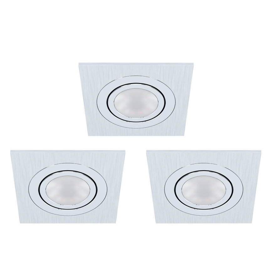 Eglo - SETTI 3xLED Upotettu valo AREITIO 3xGU10/5W/230V