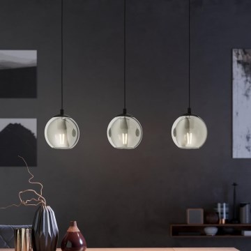 Eglo 98652 - Kattokruunu narulla ARISCANI 3xE27/40W/230V