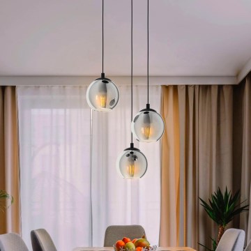 Eglo 98653 - Kattokruunu narulla ARISCANI 3xE27/40W/230V