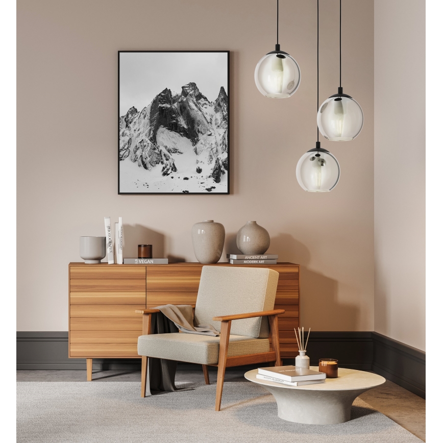 Eglo 98653 - Kattokruunu narulla ARISCANI 3xE27/40W/230V
