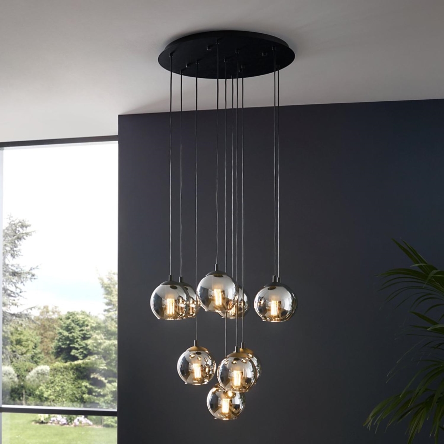 Eglo 98654 - Kattokruunu narulla ARISCANI 10xE27/40W/230V