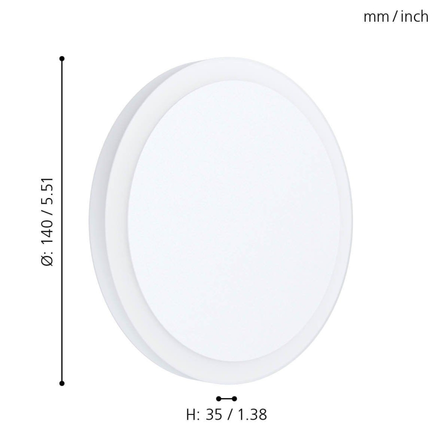 Eglo 98655 - LED-kattovalaisin MONGODIO 1 LED/5,4W/230V
