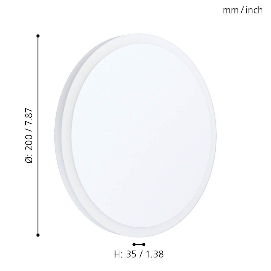 Eglo 98656 - LED-kattovalaisin MONGODIO 1 LED/8,6W/230V