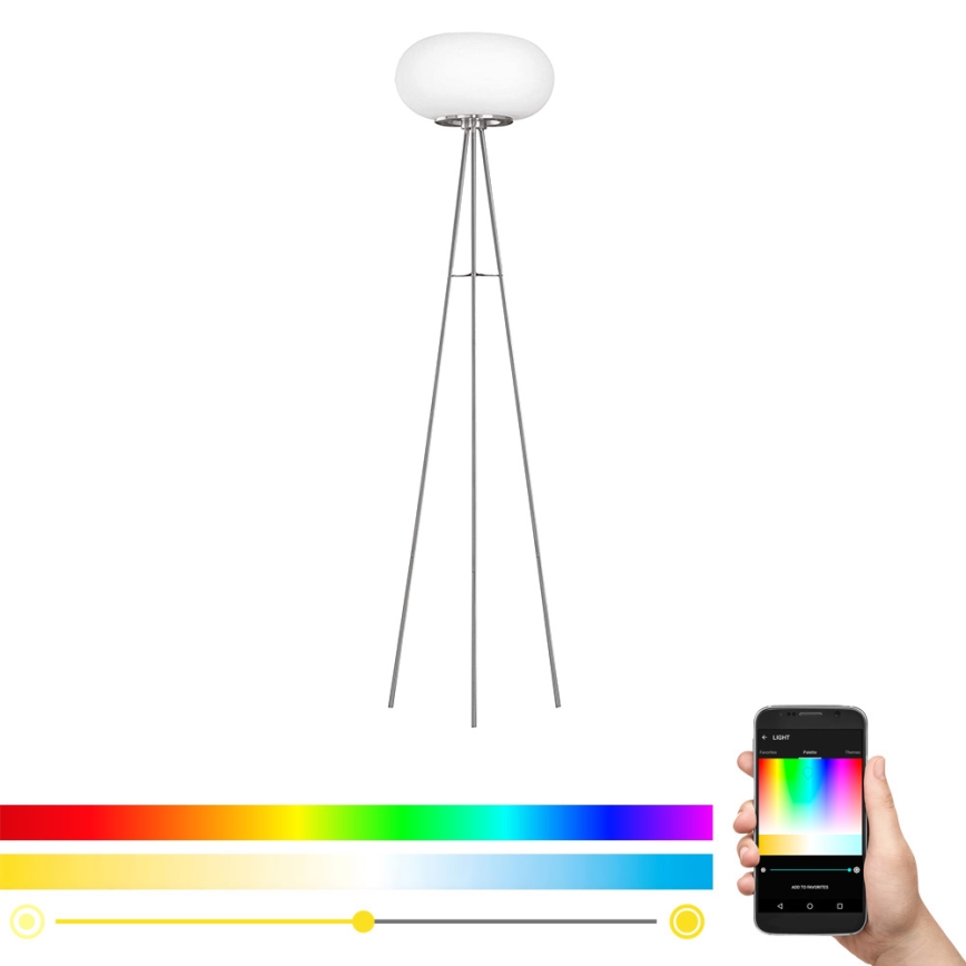 Eglo - LED RGB himmennettävä lattialamppu OPTICA-C LED/17W/230V halkaisija 56 cm