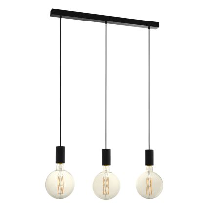 Eglo 98662 - Kattokruunu narulla POZUETA 3xE27/40W/230V