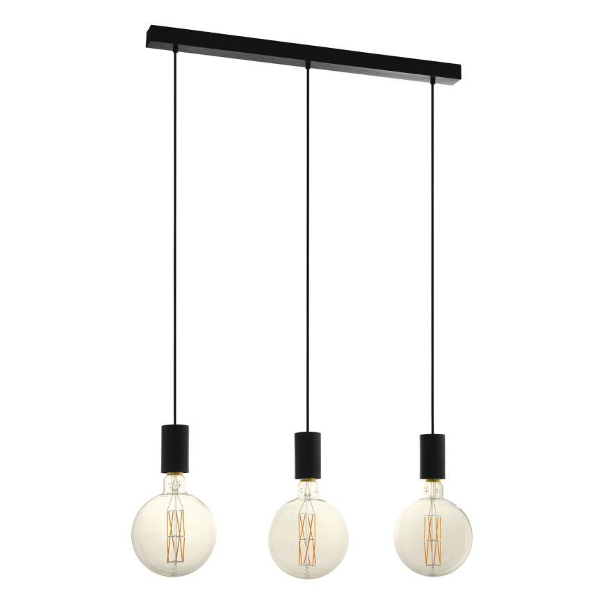 Eglo 98662 - Kattokruunu narulla POZUETA 3xE27/40W/230V