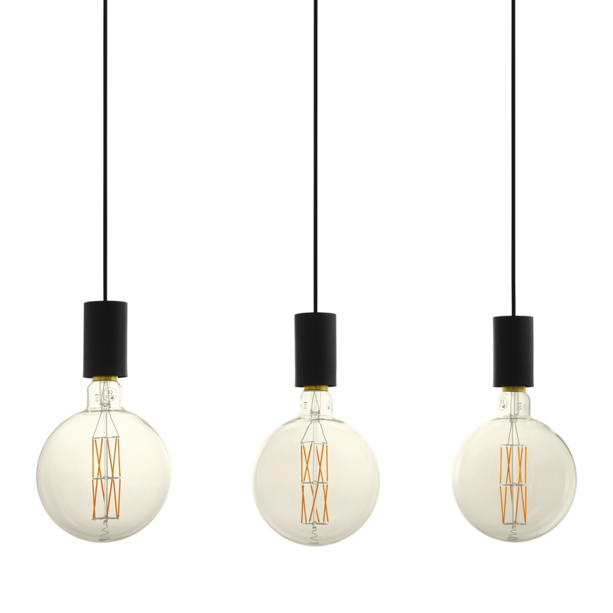 Eglo 98662 - Kattokruunu narulla POZUETA 3xE27/40W/230V