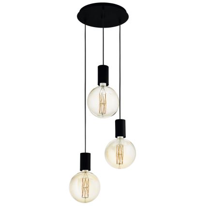 Eglo 98663 - Kattokruunu narulla POZUETA 3xE27/40W/230V