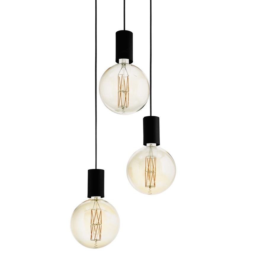 Eglo 98663 - Kattokruunu narulla POZUETA 3xE27/40W/230V