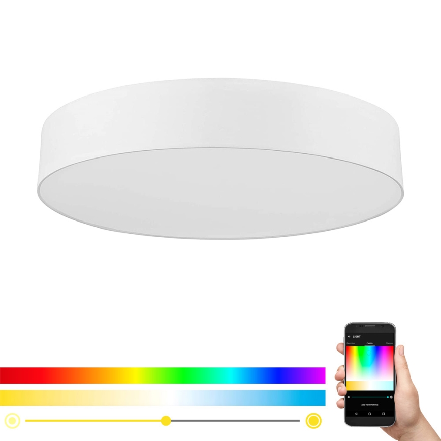 Eglo - Himmennettävä LED-RGB-kattovalaisin ROMAO-C LED/42W/230V + kauko-ohjaus