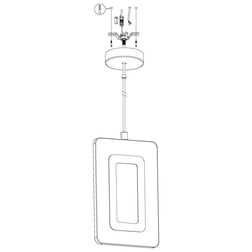 Eglo 98678 - LED-kattokruunu narussa ENALURI LED/5,4W/230V