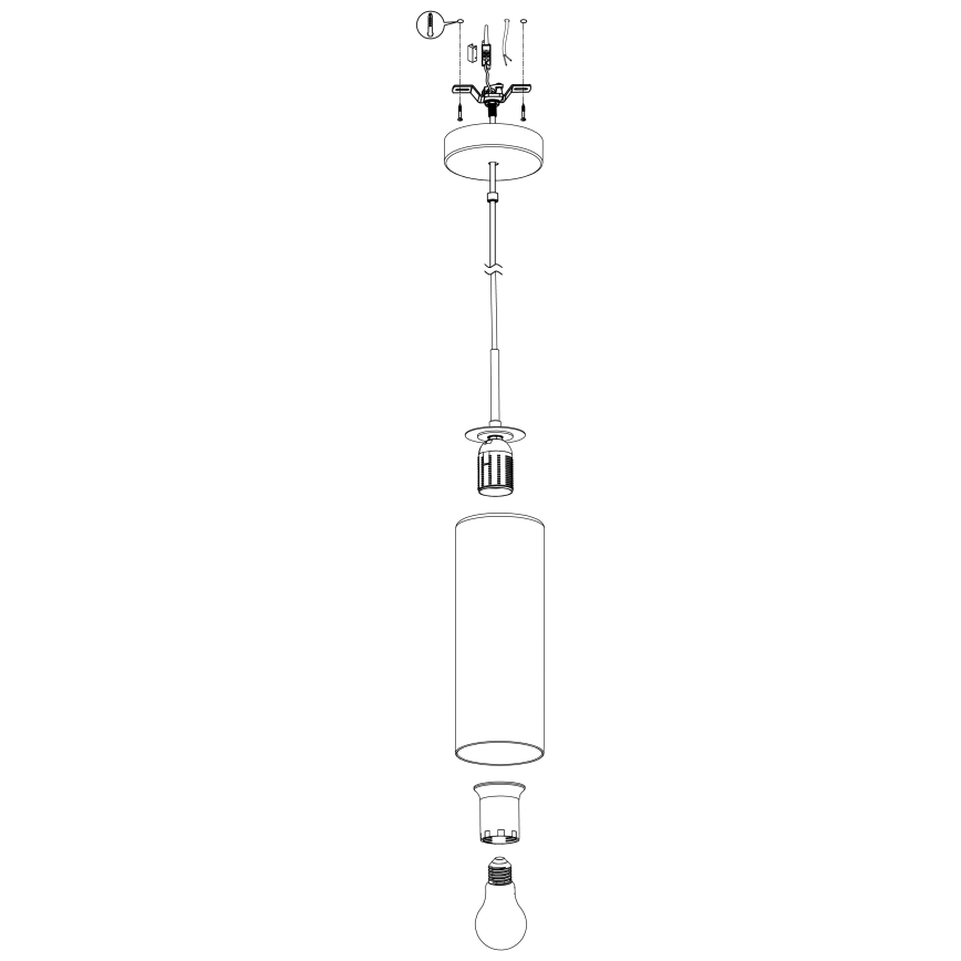 Eglo 98694 - Riippuvalaisin SELVINO 1xE27/15W/230V
