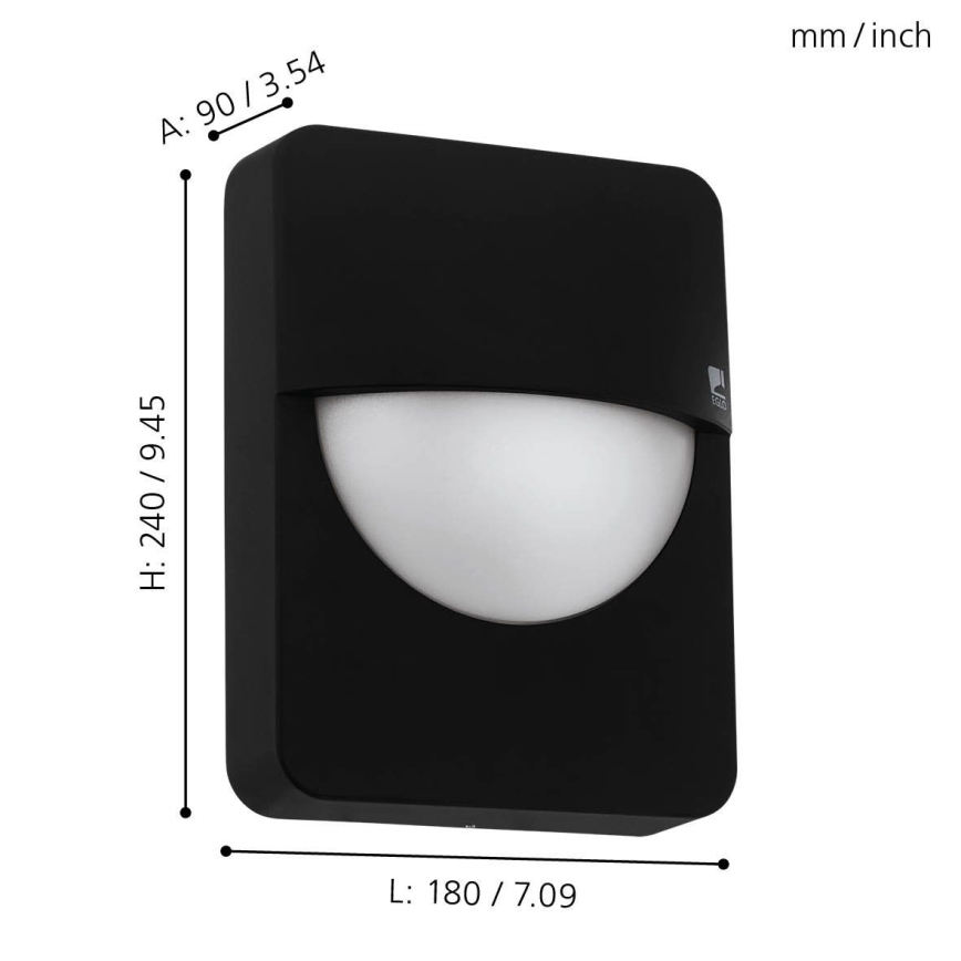 Eglo 98704 - Ulkoseinävalaisin SALVANESCO 1xE27/28W/230V IP44