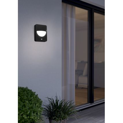 Eglo 98705 - Ulkoseinävalaisin anturilla SALVANESCO 1xE27/28W/230V IP44