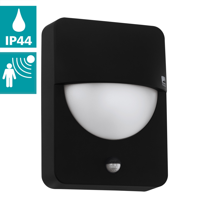 Eglo 98705 - Ulkoseinävalaisin anturilla SALVANESCO 1xE27/28W/230V IP44