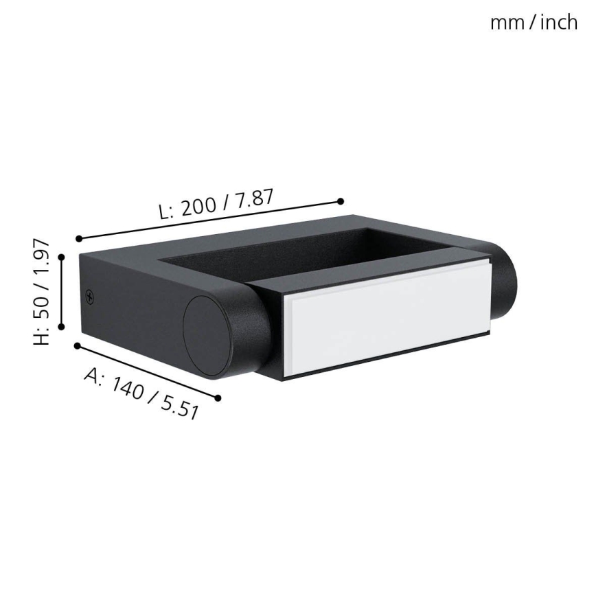 Eglo 98707 - LED-ulkoseinävalaisin BRIANZA LED/4,8W/230V IP44