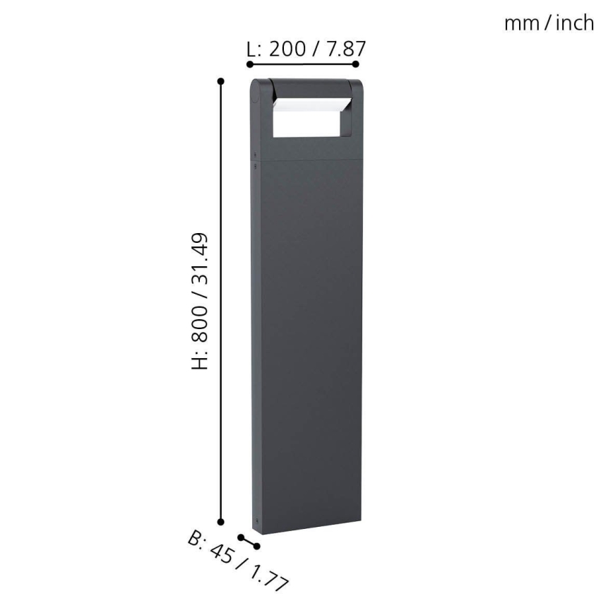 Eglo 98708 - LED-ulkolamppu BRIANZA LED/4,8W/230V IP44