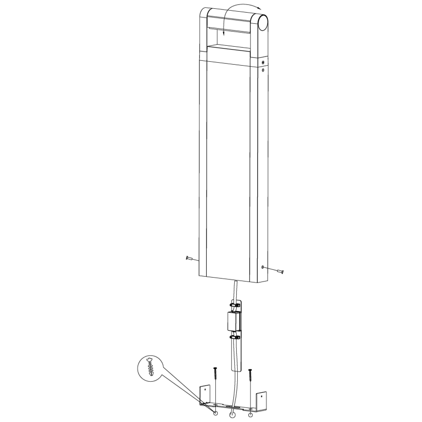 Eglo 98708 - LED-ulkolamppu BRIANZA LED/4,8W/230V IP44