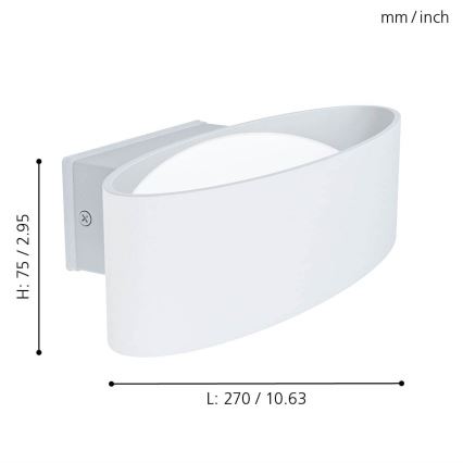 Eglo 98709 - LED-ulkoseinävalaisin CHINOA LED/10W/230V IP44
