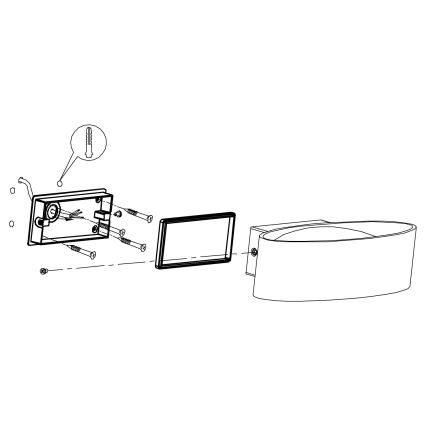 Eglo 98711 - LED-ulkoseinävalaisin CHINOA LED/10W/230V IP44