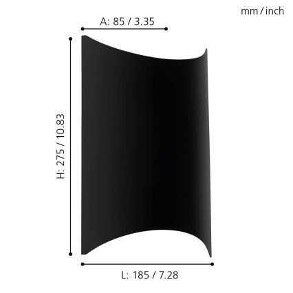 Eglo 98736 - LED-ulkoseinävalaisin LAGASCO LED/10W/230V IP44