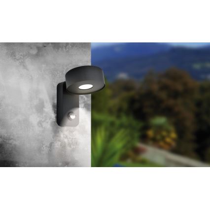 Eglo 98738 - LED-ulkoseinävalaisin anturilla PALOSCO LED/6W/230V IP44