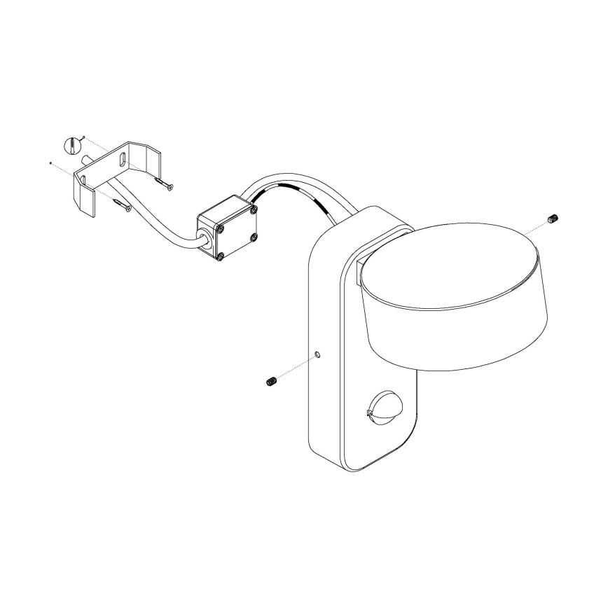 Eglo 98738 - LED-ulkoseinävalaisin anturilla PALOSCO LED/6W/230V IP44