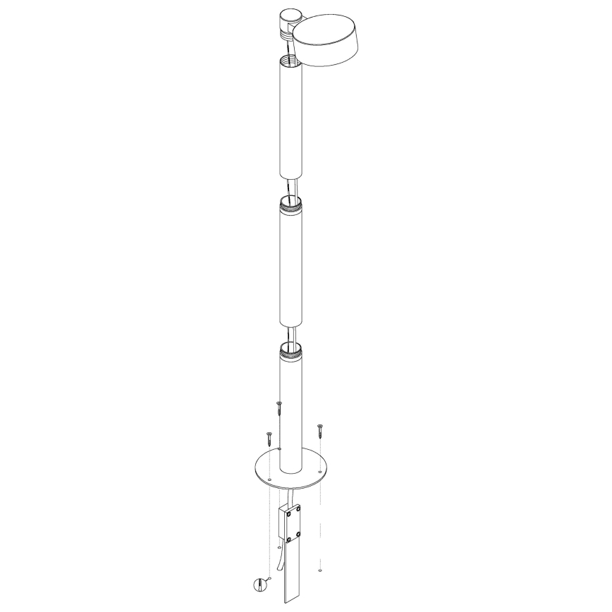 Eglo 98739 - LED-ulkolamppu PALOSCO LED/6W/230V IP44