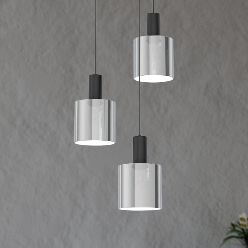 Eglo 98754 - Kattokruunu narulla GOROSIBA 3xE27/40W/230V