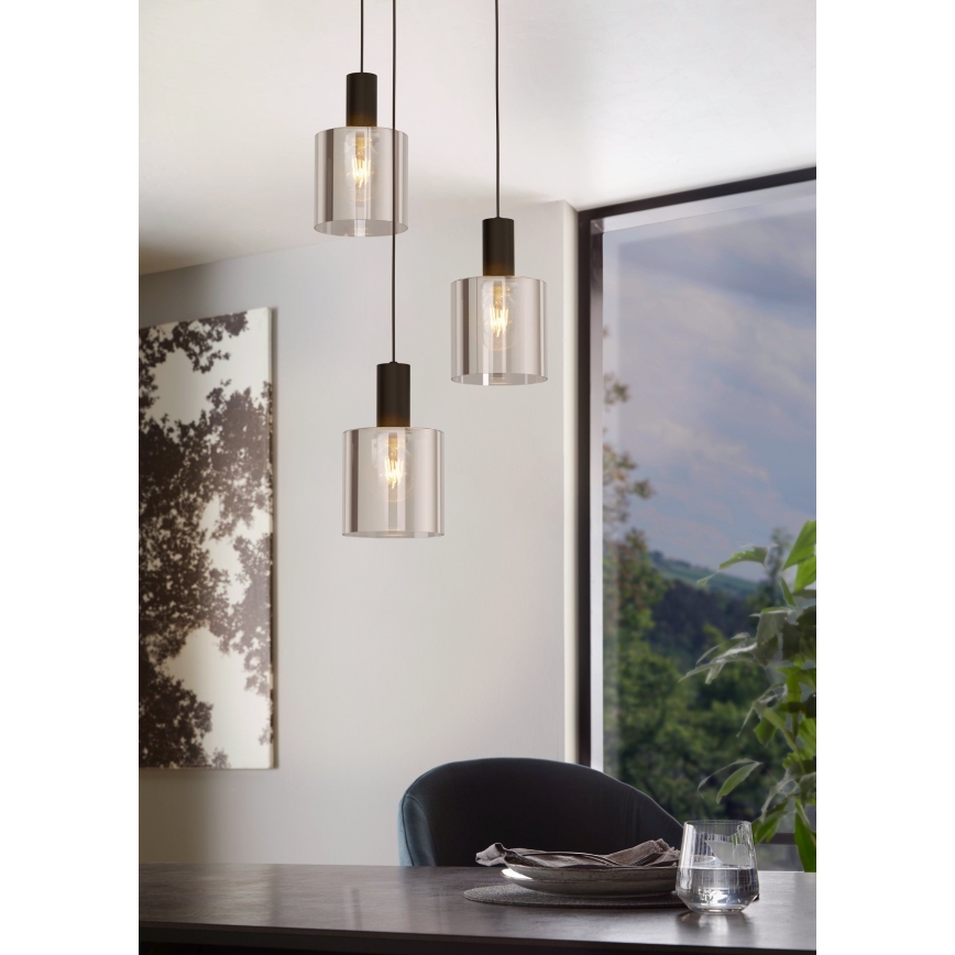 Eglo 98754 - Kattokruunu narulla GOROSIBA 3xE27/40W/230V