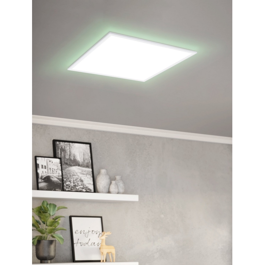 Eglo - RGBW Himmennettävä kattovalaisin LED/32,5W/230V 2700-6500K 60x60 cm + kauko-ohjaus