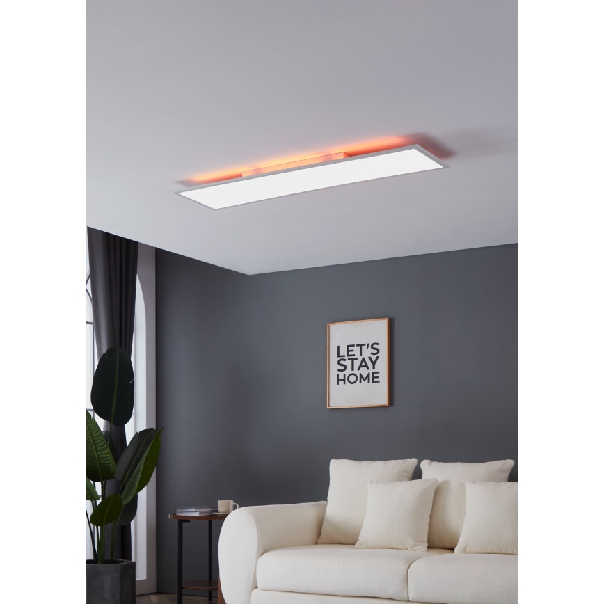 Eglo - RGBW Himmennettävä kattovalaisin LED/32,5W/230V 2700-6500K 120x30 cm + kauko-ohjaus