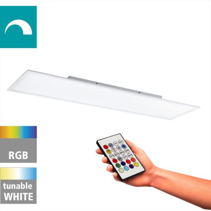 Eglo - RGBW Himmennettävä kattovalaisin LED/32,5W/230V 2700-6500K 120x30 cm + kauko-ohjaus
