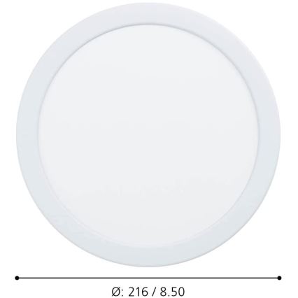 Eglo - LED Himmennettävä upotettava kylpyhuonevalo LED/16,5W/230V IP44 ZigBee