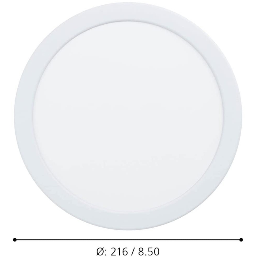 Eglo - LED Himmennettävä upotettava kylpyhuonevalo LED/16,5W/230V IP44 ZigBee