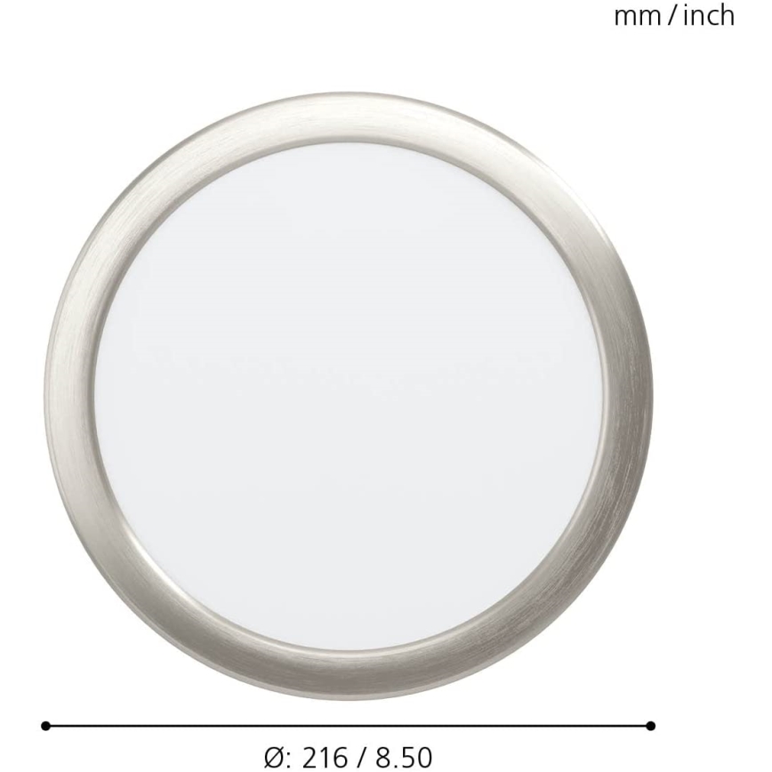 Eglo - LED Himmennettävä kylpyhuoneen upotettava valo LED/16,5W/230V IP44 ZigBee