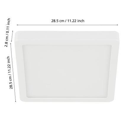 Eglo - LED Himmennettävä kylpyhuoneen valo LED/19,5W/230V 2700-6500K IP44 ZigBee