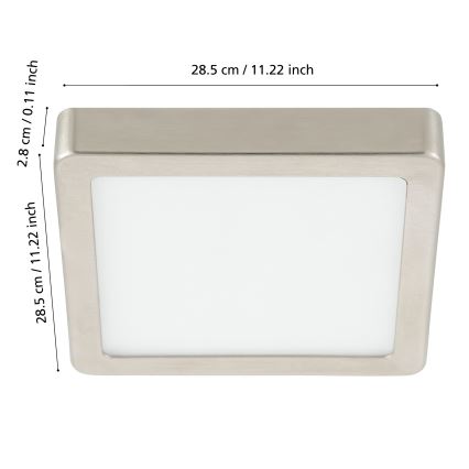 Eglo - LED Himmennettävä kylpyhuoneen kattovalo LED/19,5W/230V 2700-6500K IP44 ZigBee