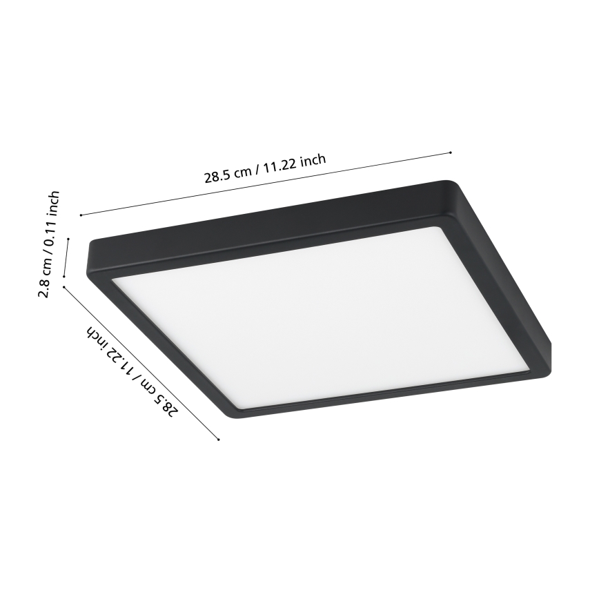 Eglo - Himennettävä LED-kylpyhuonevalaisin LED/19,5W/230V IP44 ZigBee 28,5x28,5 cm