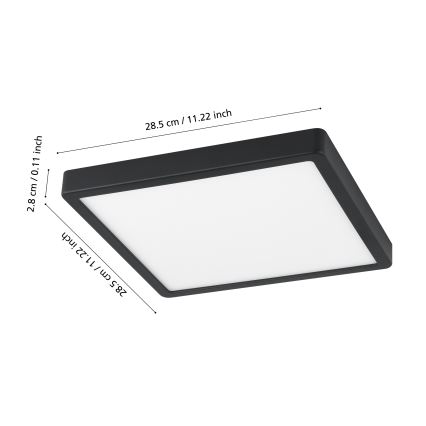 Eglo - LED Himmennettävä kylpyhuonevalo LED/19,5W/230V IP44 ZigBee